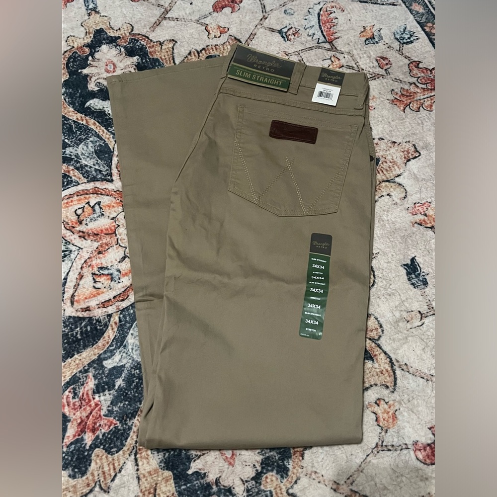 Wrangler Slim Straight Khaki Chinos